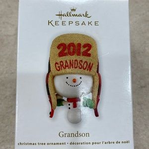 NIB 2012 Hallmark Keepsake Grandson Ornament